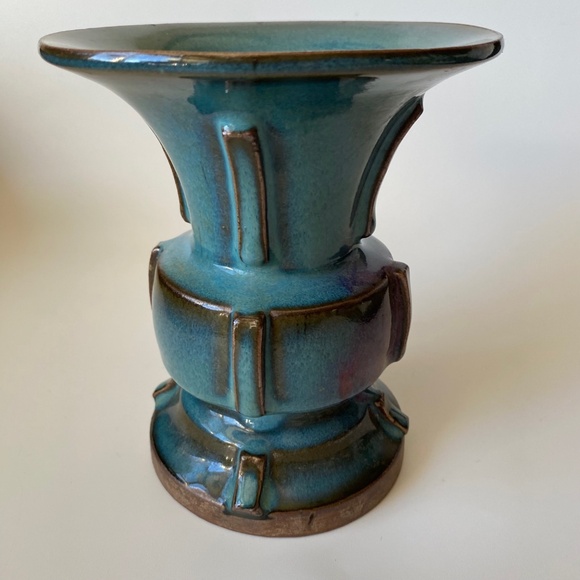 Vintage Chinese JUN Kiln Pottery Vase AS IS - Picture 5 of 15